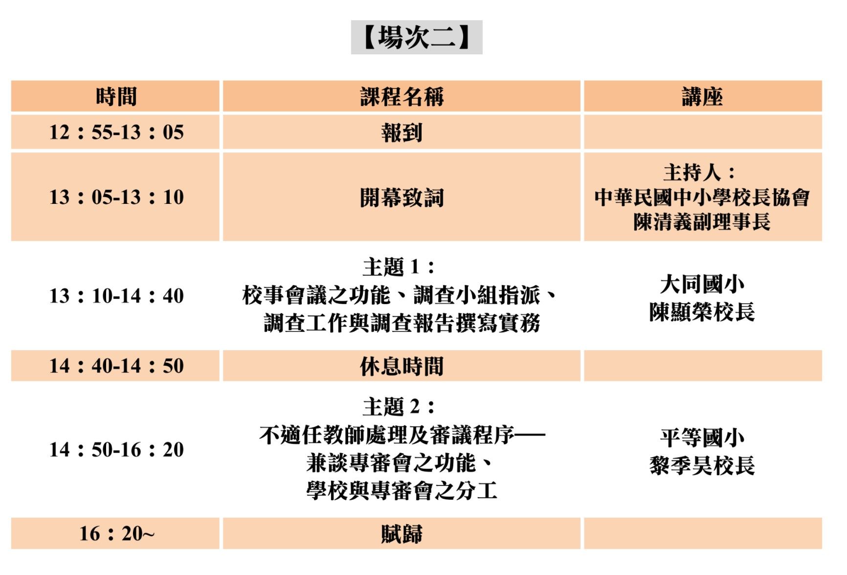 110年度中小學校長教師法修訂與校事會議研習